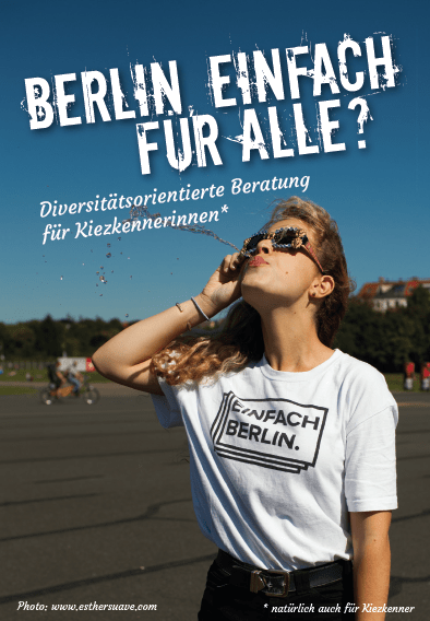 Postkarte „Berlin, einfach für alle?“